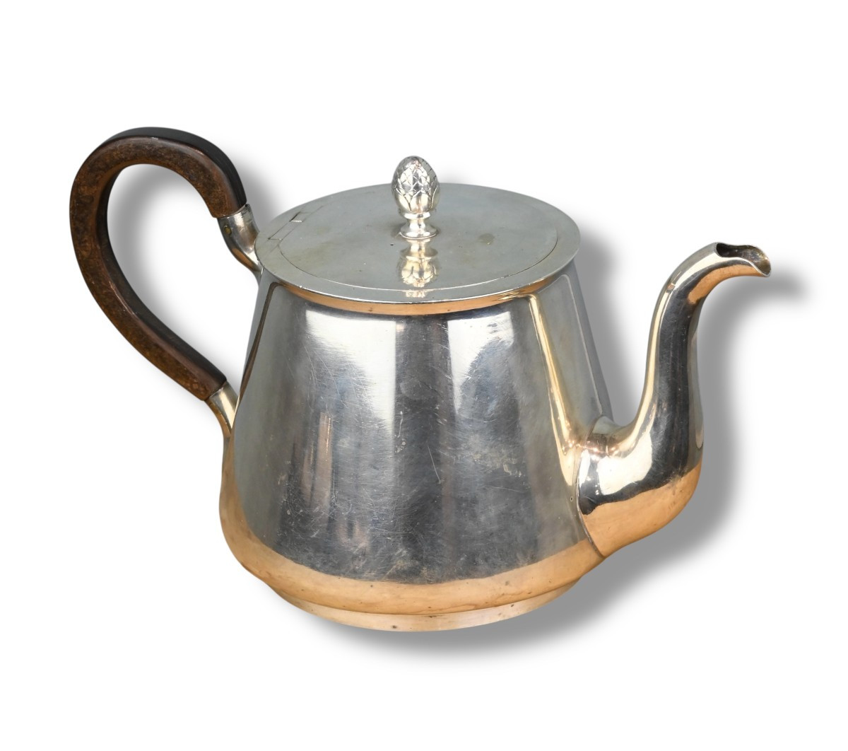 Théière en Argent avec Manche en Bois - Russie 1883